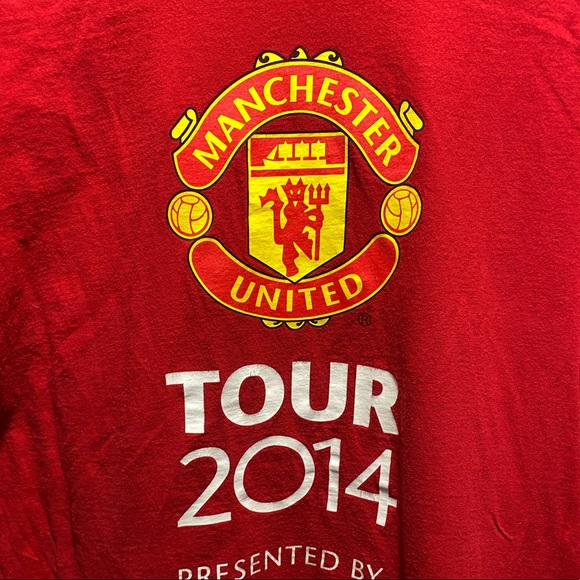 Manchester United T-Shirt Aon Size XL Tour 2014 - Picture 3 of 5